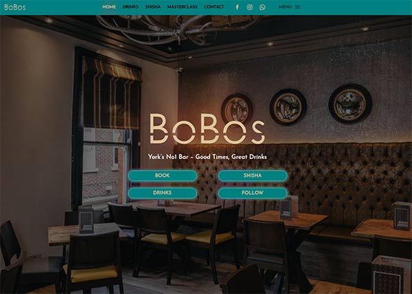 bobos york - website rebrand - 121web.site